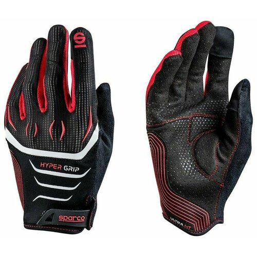 Sparco hypergrip gloves Tg.12 black/red Cene