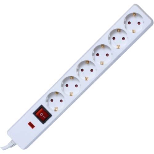 Home Produžni kabl sa zaštitom, 6 utičnica, 1.5mm², 1.5 met – NVT 06K/WH Cene