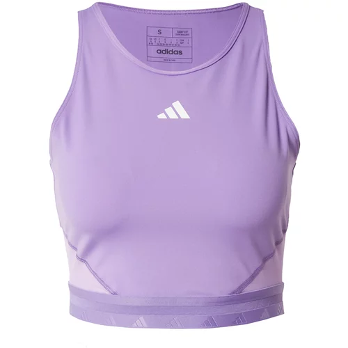 Adidas Športni top pastelno lila / svetlo lila / bela