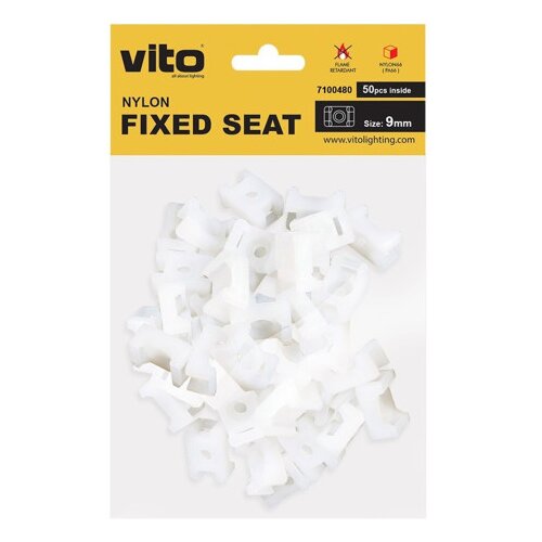 Vito Obujmica za vezice 9mm 50/1 SEAT-P 7100480 bijela Cijene