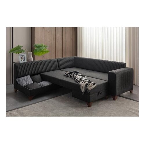 Atelier Del Sofa ugaona garnitura west left anthracite Slike