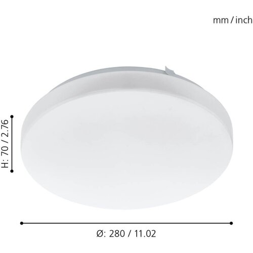Eglo LED stenska in stropna svetilka Eglo Frania (11,5 W, premer: 28 cm, vi&scaron;ina: 7 cm, 1.200 lm, topla bela svetloba) Cene