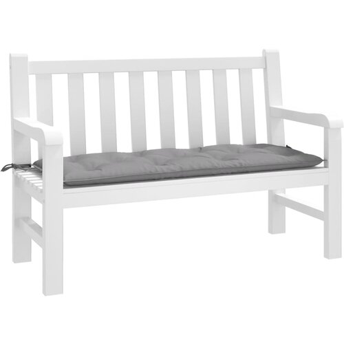  The Living Store Blazina za vrtno klop siva 120x50x7 cm oxford tkanina - Blazina Za Vrtno Klop, (21440450) Cene