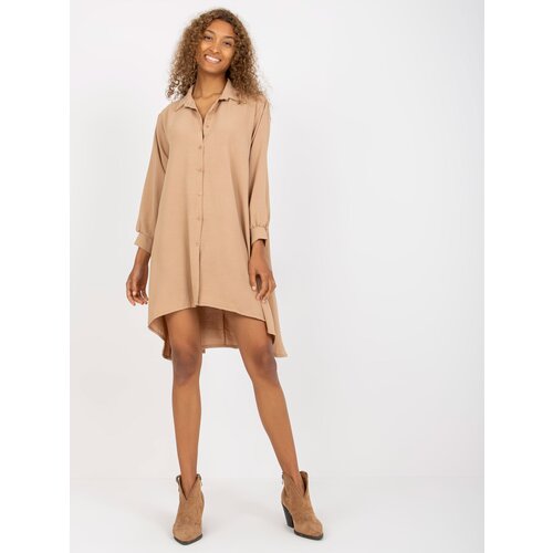 Italy Moda Dress-DHJ-SK-15092.57P-dark beige Cene