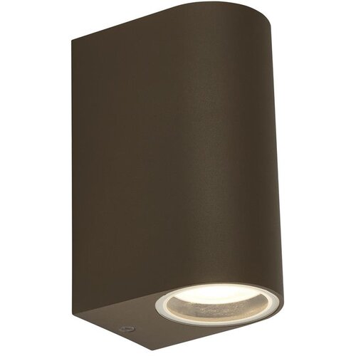 Searchlight Eiffel LED zunanja in verandna (GU10 LED) stenska svetilka IP44 z 2 lučema, rjasto rjava, IP44, (22100659) Cene