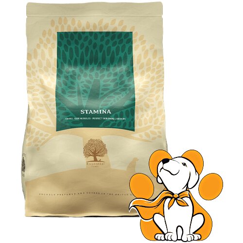 Essential Foods Stamina Small Breeds 3kg, Piletina, Pačetina, Losos i Pastrmka Slike