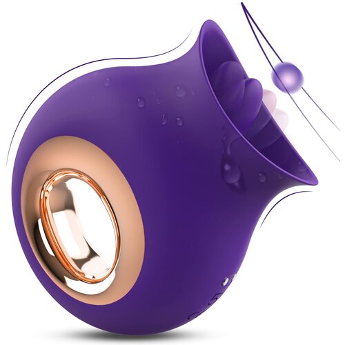 SuperLove Perfect Oral Licking &amp;amp; Vibrating Stimulator Purple Slike