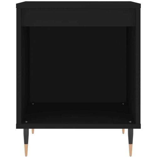 VidaXL Noćni ormarić crni 40x35x50 cm od konstruiranog drva Slike