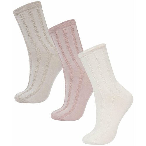 Defacto Woman 3 Piece Cotton Long Socks Slike