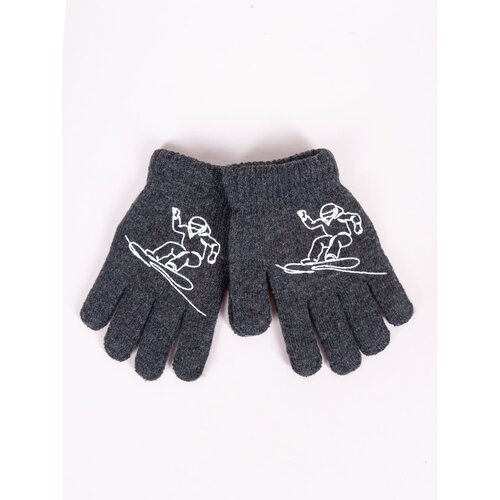 Yoclub Kids's Gloves RED-0200C-AA5A-005 Cene