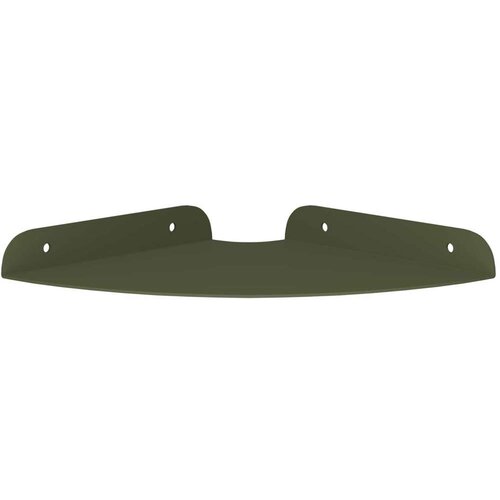  Lebdeća polica s policom 4 pcs Maslinasto zelena 18 x 18 x 2 cm - Maslinovo zelena 18 cm 4 Slike