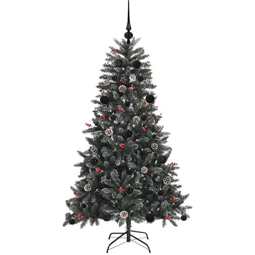 VidaXL Umjetno božićno drvce s stalakom Zelena 83.5 x 83.5 x 150 cm Slike