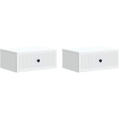  Noćni ormar 2 pcs Bijela 49 x 34,5 x 20 cm Konstruirano drvo Cene