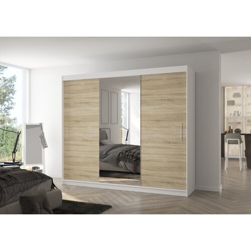 ADRK ORMAR DENIS 250 CM (VIE BOJA)-Bijela/sonoma Slike