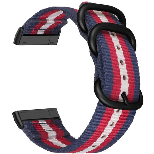 INF najlonski pašček za fitbit versa 3/Sense blue+red+black, (21872280) Cene