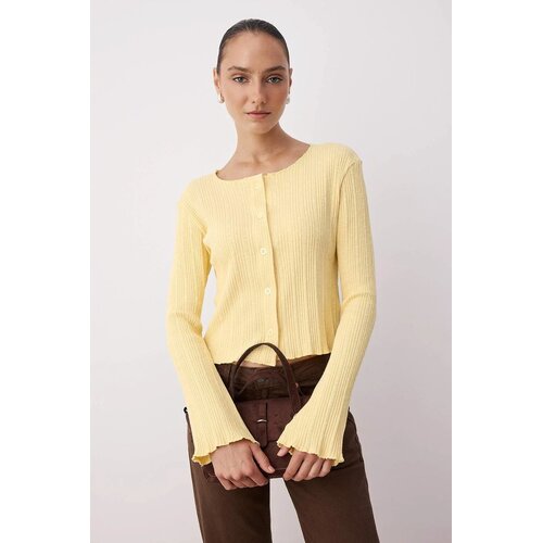 TRENDYOLMILLA ženska bluza Twoaw26Bz00046, svetložuta-žuta Cene