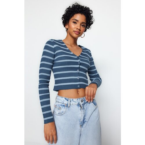 Trendyol Oil Crop Sweater Cardigan Slike