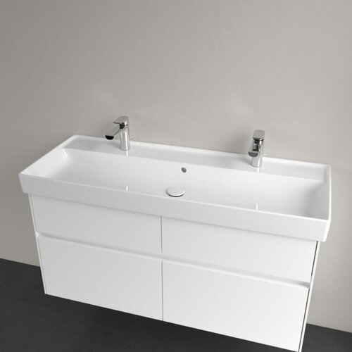 Villeroy Boch 4A33C4R1 Collaro CeramicPlus 120 x 47 cm dvojni keramični umivalnik z 2 odprtinama za armaturo Slike