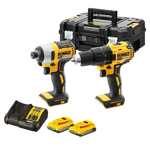 Dewalt AKU 18V SET DCD777, DCF787 + 2x 2.0Ah TSTAK, (20776638)