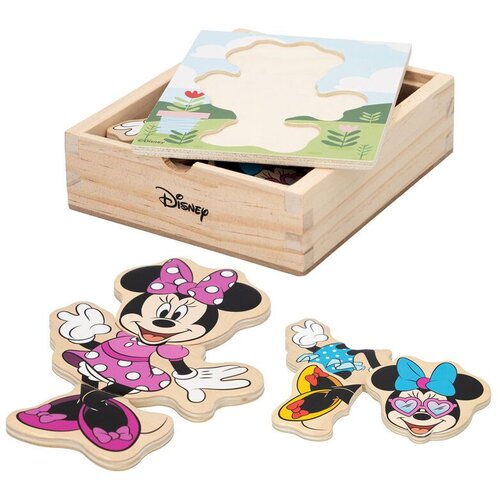  Drvena slagalica Disney Minnie 19 komada Slike
