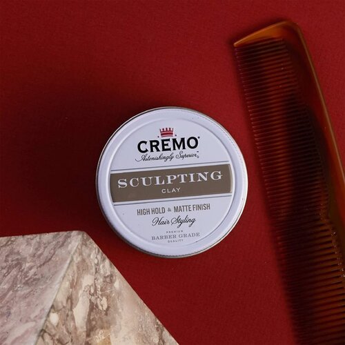 Cremo Hair Styling Sculpting Clay High Hold glina za stiliziranje kose s ekstra jakim učvr&amp;scaron;ćivanjem za mu&amp;scaron;karce 113 g Slike