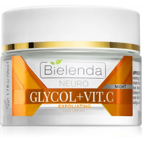 Bielenda Neuro Glicol + Vit. C krema za noć s piling učinkom 50 ml