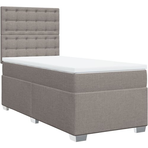 Maison Chic Box spring postelja - Vzmetna postelja z vzmetnico taupe 100x200 cm blago SL16641, (21883050) Cene