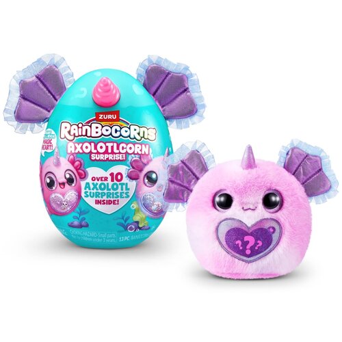 Zuru Rainbocorns plush - Axolotlcorn surprise ( sparkle heart s1) Slike