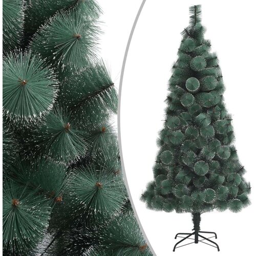 vidaXL Umetna novoletna jelka s stojalom zelena 120 cm PET Cene