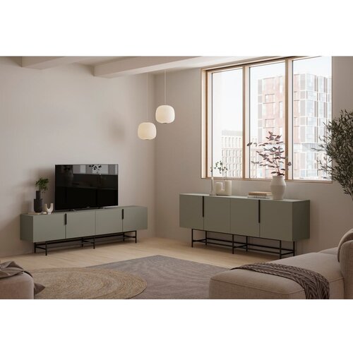 Marckeric Zelena/siva TV komoda 200x63,5 cm Eldia &amp;ndash; Slike
