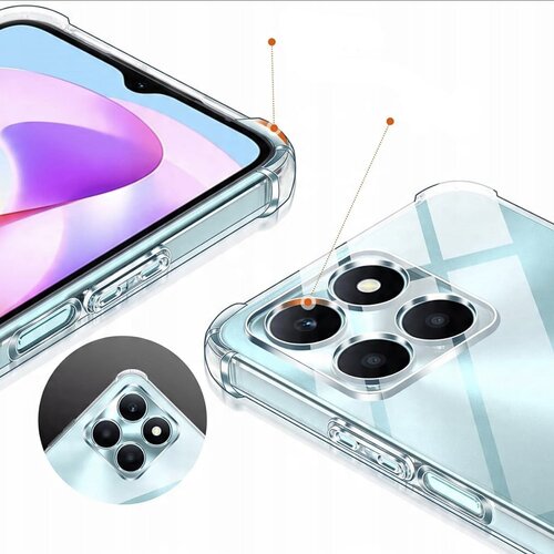 Techsuit Shockproof Clear Silicone prozirna maskica otporna na udarce za Honor X6c Slike