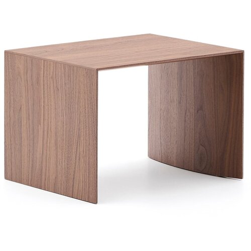 Kave Home Stranska mizica v orehovem dekorju 40x55 cm Litto &amp;ndash; Slike