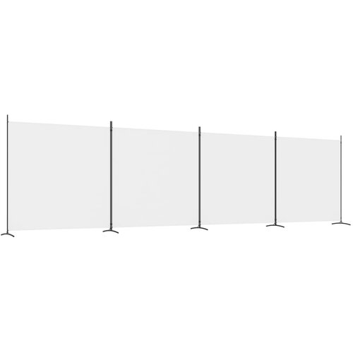Maison Chic Paravan - Sobne pregrade 4-delni bel 698x180 cm blago, (22111465) Cene