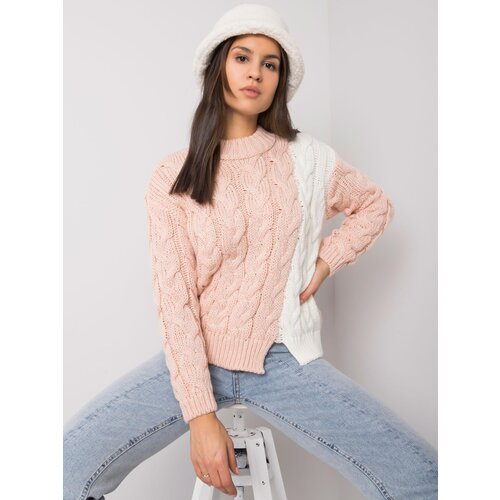 RUE PARIS Sweater-TO-SW-77.12-light pink Slike