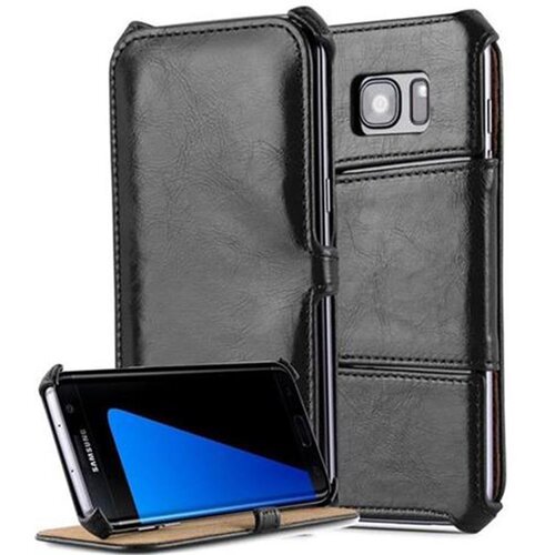 Cadorabo Samsung Galaxy S7 EDGE v klavirsko črna - Za&scaron;čitni ovitek BREZ magnetnega zapiranja s funkcijo stojala in vogalnim držalom, (20560760) Cene