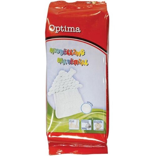Optima Modelirna masa, 500 g, bela Slike