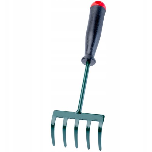 KADAX Majhne kovinske grablje za listje in travo, vrt, 25 cm, ročaj s 5 zobmi, (5000353867) Slike