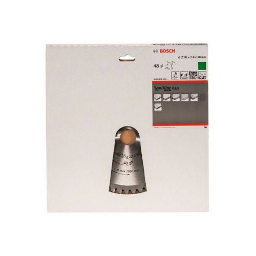 Bosch List kružne testere Optiline Wood 216 x 30 x 2.8 mm. 48 Cene