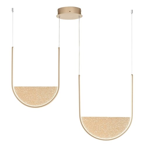 Ondaluce - LED prigu&amp;scaron;iva luster na sajli LOTUS LED/55W/230V zlatni Slike