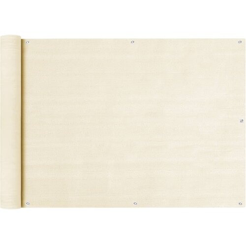 vidaXL balkonski zastor krem 75 x 300 cm HDPE Cene