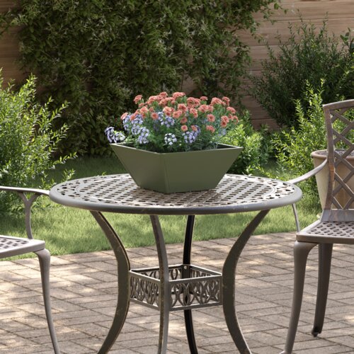 vidaXL Plastična saksija 5 pcs Maslinovo zelena 35 x 35 x 15 cm Čelik Cijene