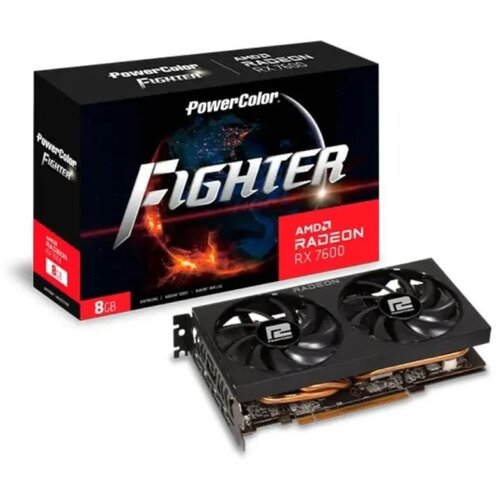 PowerColor grafička karta amd fighterrx 7600 GDDR6 8GB 128bit 2xDP/2xHDMI Slike