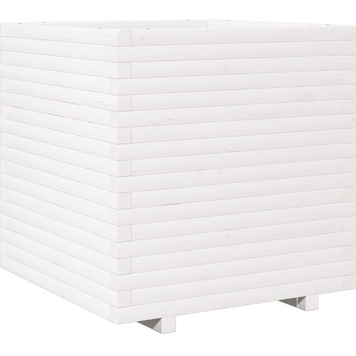 Maison Chic Vrtno cvetlično korito - Cvetlični Lonec belo 70x70x72 cm trdna borovina, (21788860) Slike