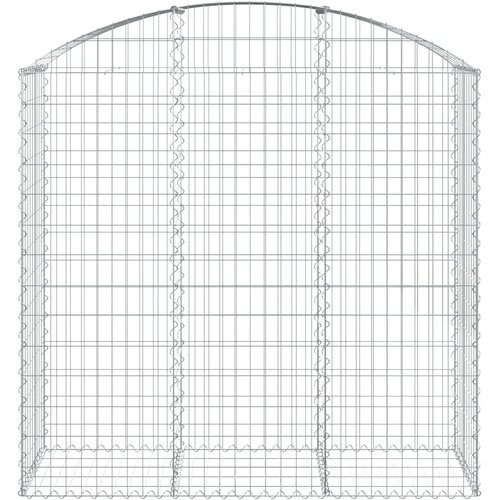  Gabionska ko&amp;scaron;ara s lukom 150x50x140/160 cm pocinčano željezo Slike