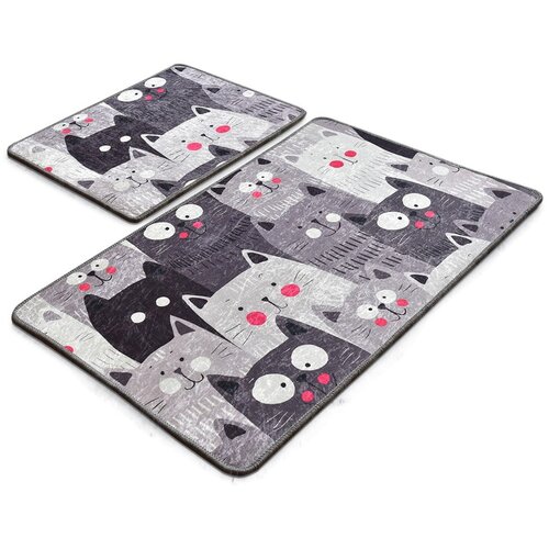Foutastic Sive kupaonske prostirke u setu 2 kom 60x100 cm Meow &amp;ndash; Slike