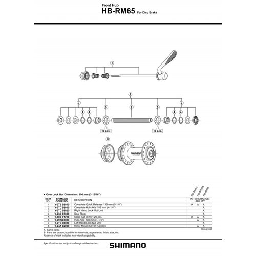 Konus shimano HBRM65 levi Y2TC98030 shimano Cene