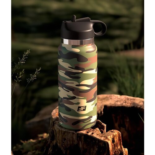 Pipedream PDX Plus Fap Flask Happy Camper Discreet Stroker Camo Frosted Slike