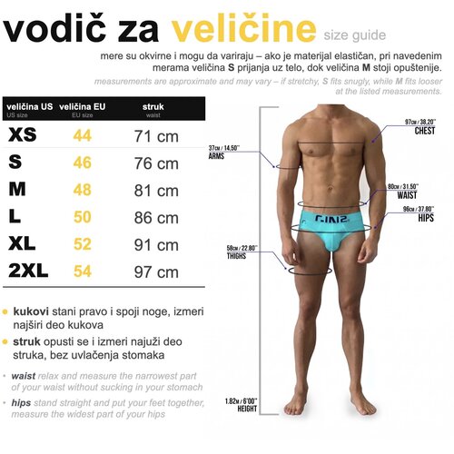 C-IN2 Core slip gaće srednjeg struka od 100% pamuka &amp;ndash; crne Slike