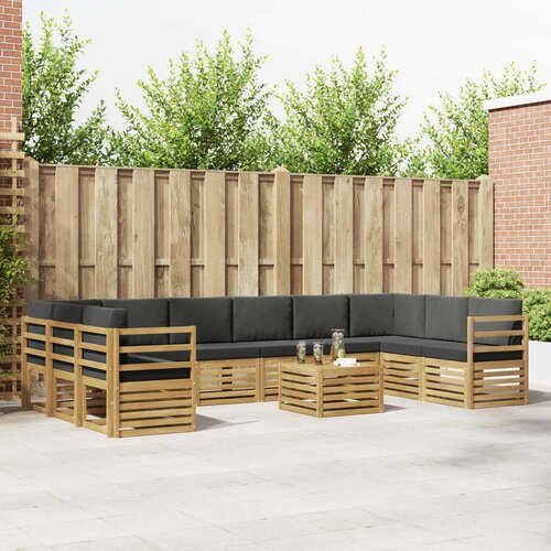  Set vanjskih sofa 8 pcs Bijela i Antracit 59 x 59 x 37 cm Cijene