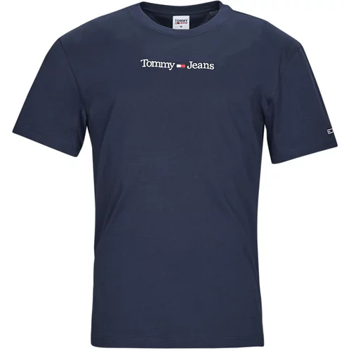 Tommy Jeans Majica mornarsko plava / crvena / bijela